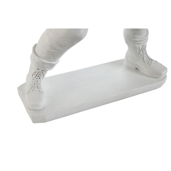 Dekorativ figur Home ESPRIT Hvid Gylden 41 x 24 x 66 cm