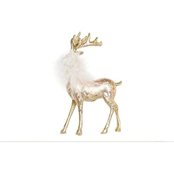 Juldekoration - DKD Home Decor - Standard - Vit och guld - Resin - 46,48 x 43,51 x 32,06 cm