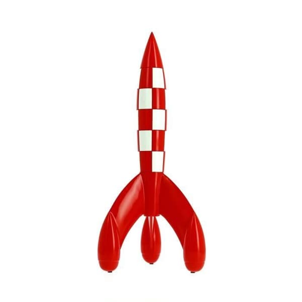 The Collectible Lunar Rocket i Tintin Moulinsart harts 30cm 46949 (201