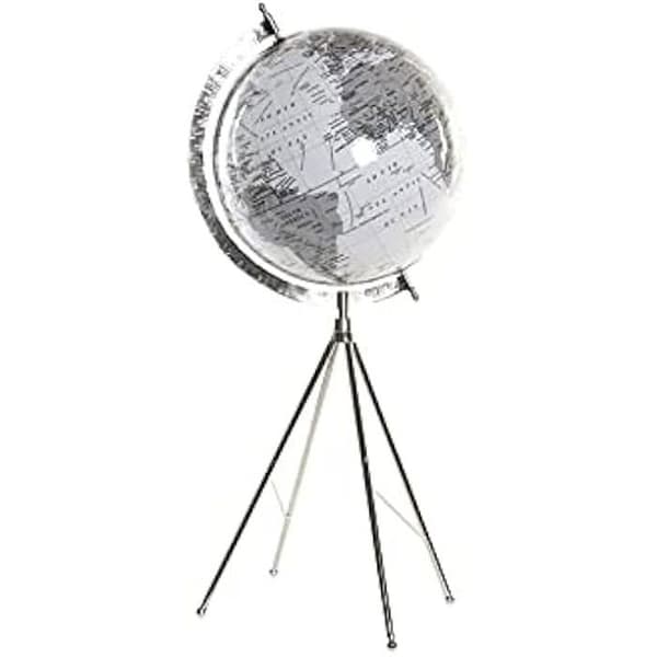 Globe - DKD Heminredning - Terraqueo - Metall och plast - 27 x 25 x 61 cm - Vit