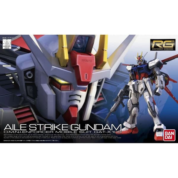 Samlingsfigurer Bandai RG 1/144 AILE STRIKE GUNDAM BL Plast (Plast)