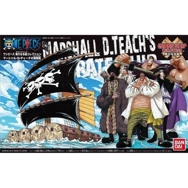 Keräilyhahmot One Piece GRAND SHIP COLLECTION MARSHALL D.TEACH'S PIRATE SHIP Musta (Musta) Muovinen (Muovinen)