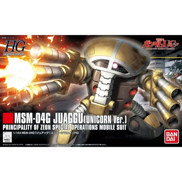 Keräilyhahmot Bandai HGUC 1/144 MSM-04G JUAGGU (UNICORN VER.) Monivärinen (Monivärinen) Muovinen (Muovinen)