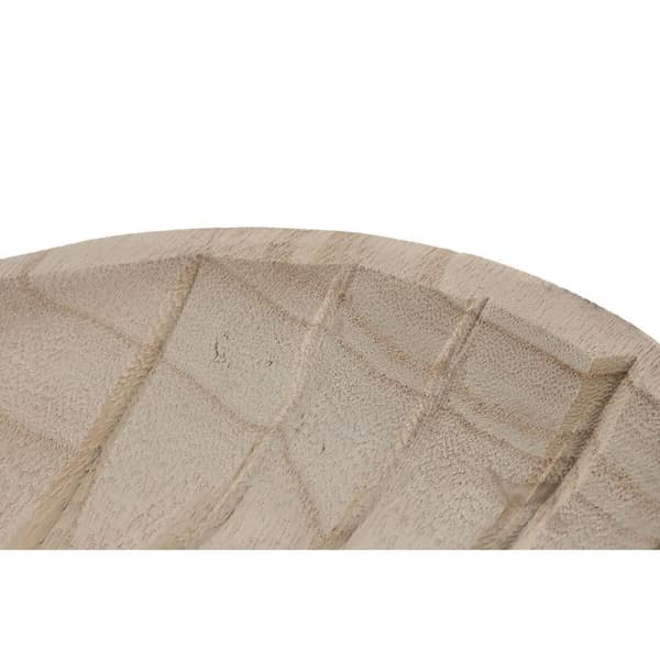 Pöytäkoriste DKD Home Decor Ruskea Luonnollinen Trooppinen Kasvien lehtiä 29 x 23 x 4 cm