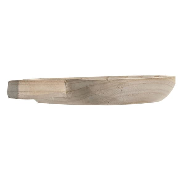 Pöytäkoriste DKD Home Decor Ruskea Luonnollinen Trooppinen Kasvien lehtiä 29 x 23 x 4 cm