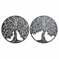 Miniatyrbild 1 av 2: Väggdekoration DKD Home Decor Träd Metall (2 pcs) (40 x 1 x 40 cm)
