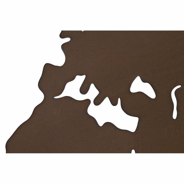 Seinäkoriste DKD Home Decor Metalli Maailmankartta (100 x 1 x 100 cm) (3 pcs)