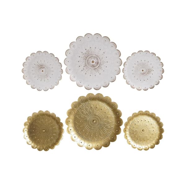 Prydnadsfigur DKD Home Decor (2 antal) Modern (35 x 2 x 35 cm)