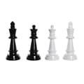 Miniatyrbild 1 av 3: Prydnadsfigur DKD Home Decor Svart Vit Harts Schackpjäser Modern (11 x 11 x 27,5 cm) (4 antal)