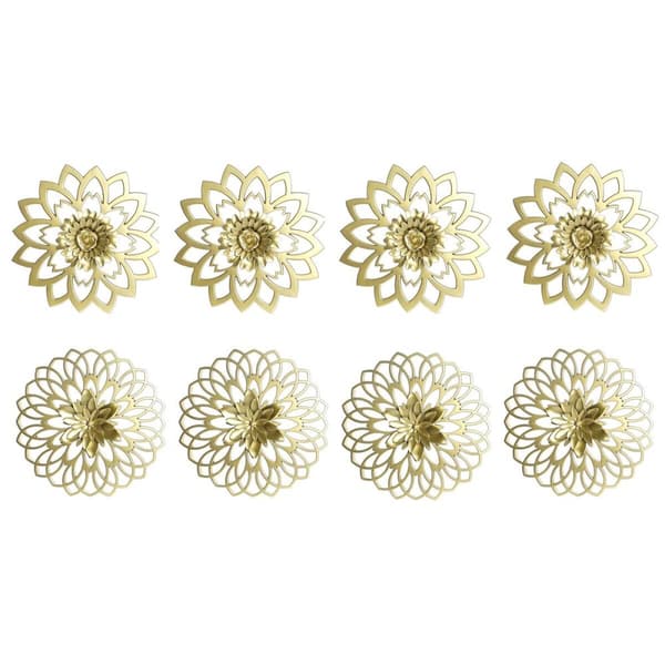 Koristehahmo DKD Home Decor (4 Kappaletta) (2 osaa) (25 x 2 x 25 cm)