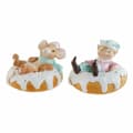 Miniatyrbild 1 av 2: Prydnadsfigur DKD Home Decor Harts Mus (2 pcs) (11.5 x 11 x 8 cm)
