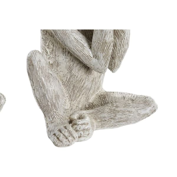 Dekorativ figur DKD Home Decor Beige Hvid Harpiks (14,5 x 11 x 19 cm) (3 enheder)