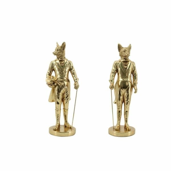 Dekorativ Figur DKD Home Decor Aluminium Harpiks (15 x 12,5 x 41,50 cm) (2 enheter)