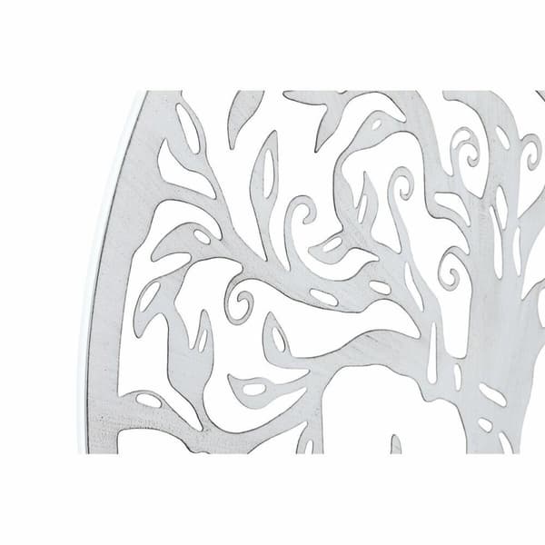 Veggpryd DKD Home Decor Svart Metall Hvit Indianer Måne (2 enheter) (60 x 1 x 60 cm)