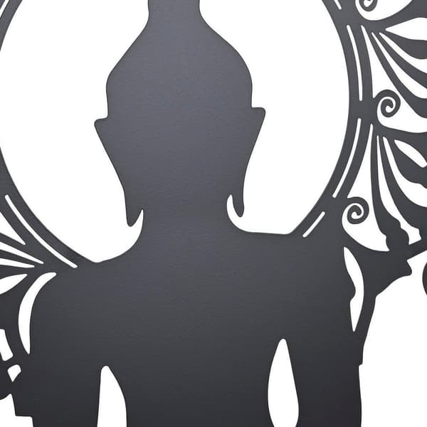 Veggpryd DKD Home Decor Metall Buddha (2 enheter) (60 x 1 x 60 cm)