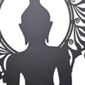 Miniatyrbilde 3 av 3: Veggpryd DKD Home Decor Metall Buddha (2 enheter) (60 x 1 x 60 cm)