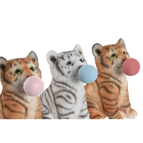 Dekorativ Figur DKD Home Decor 13,5 x 11 x 15 cm Harpiks Katt (3 enheter)