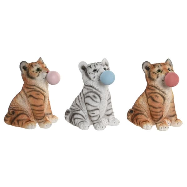 Dekorativ Figur DKD Home Decor 13,5 x 11 x 15 cm Harpiks Katt (3 enheter)