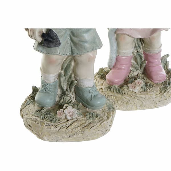 Koristehahmo DKD Home Decor Sininen Pinkki Hartsi Lapsi (18 x 15 x 41 cm) (2 pcs)