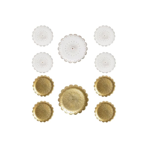 Koristehahmo DKD Home Decor (5 Kappaletta) (2 osaa) Moderni (35 x 2 x 35 cm)
