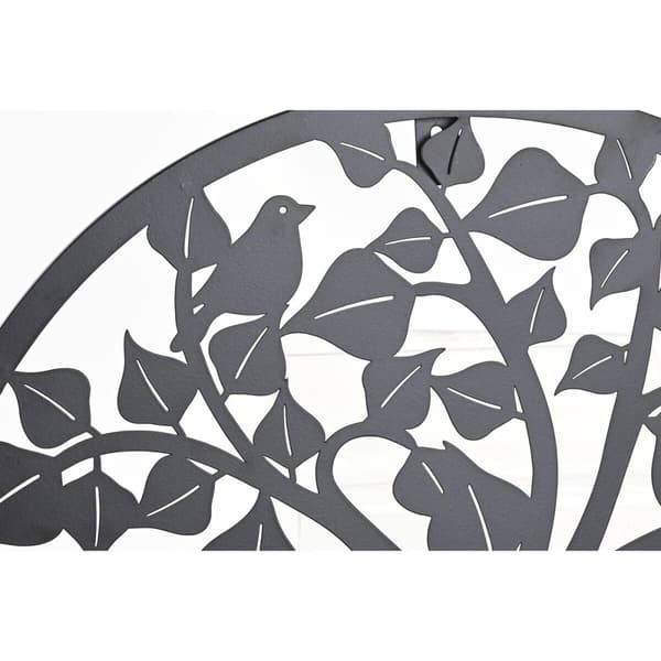 Seinäkoriste DKD Home Decor Puut Metalli Perinteinen (2 osaa) (40 x 1 x 40 cm)