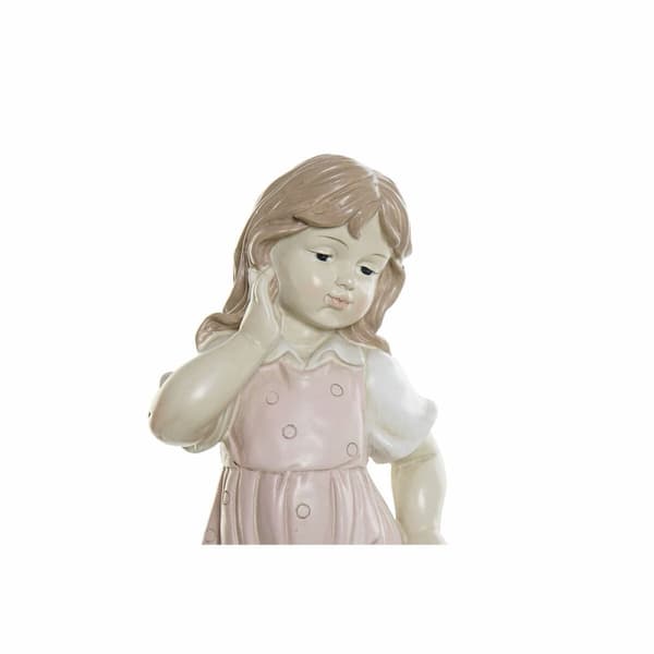 Dekorativ figur DKD Home Decor Blå Pink Harpiks Barn (26.5 x 16.5 x 44.5 cm) (2 pcs)