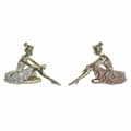 Miniatyrbild 1 av 2: Prydnadsfigur DKD Home Decor Rumbadansare Harts (2 pcs) (13.5 x 7.5 x 9 cm)