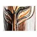 Miniatyrbillede 2 af 3: Vægdekoration DKD Home Decor Beige Træ Mørkebrun Maske Tribal (15 x 6 x 100 cm) (4 enheder)