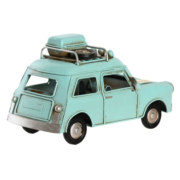 Koristehahmo DKD Home Decor Punainen Vihreä Taivaansininen Auto Vintage 16 x 7,5 x 9 cm (3 osaa)
