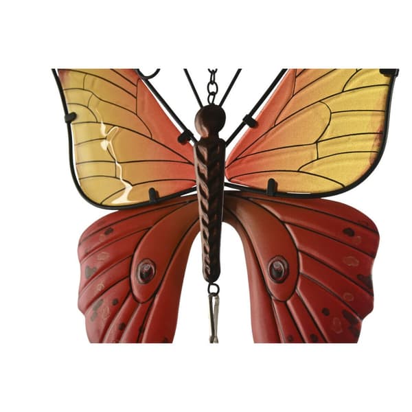 Seinäkoriste Home ESPRIT Sininen Oranssi Perhonen Shabby Chic 23 x 13 x 90 cm (2 osaa)