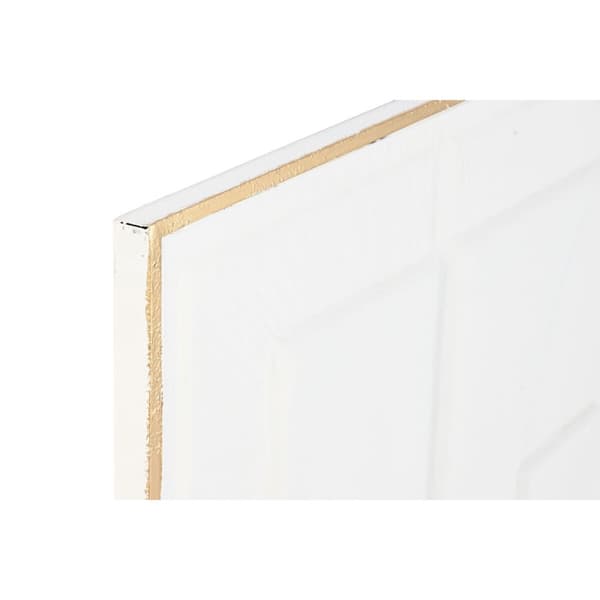Seinäkoriste Home ESPRIT Valkoinen Kullattu Abstrakti 72,7 x 2,5 x 100,5 cm (2 osaa)