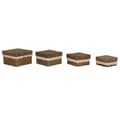 Miniatyrbild 4 av 4: Korg - set Home ESPRIT Vit Naturell Naturliga fibrer Boho Utsliten (4 Delar)
