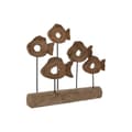 Miniatyrbilde 1 av 3: Dekorativ Figur Home ESPRIT Svart Naturell Fisk 61,5 x 10 x 53,5 cm