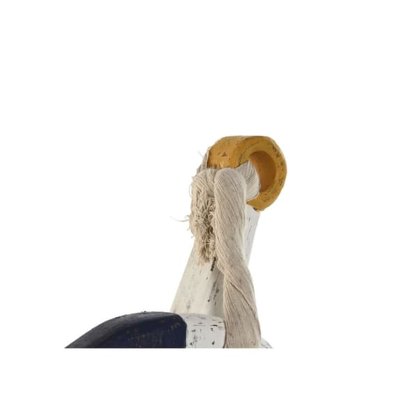 Dekorativ Figur Home ESPRIT Hvit Naturell Marineblå 34 x 9 x 45 cm
