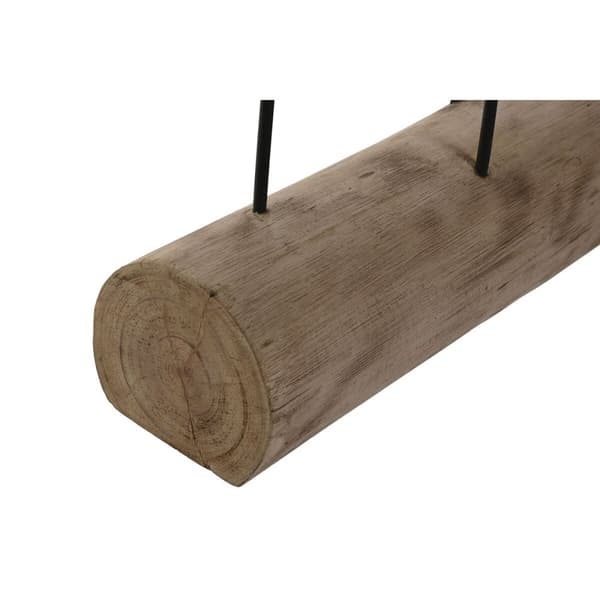 Prydnadsfigur Home ESPRIT Svart Naturell Fiskar 61,5 x 10 x 53,5 cm