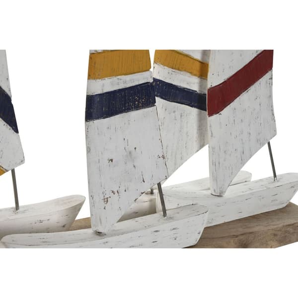 Prydnadsfigur Home ESPRIT Vit Marinblå 67,5 x 13,5 x 46 cm