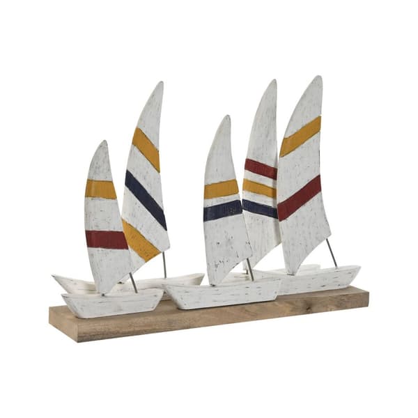 Prydnadsfigur Home ESPRIT Vit Marinblå 67,5 x 13,5 x 46 cm