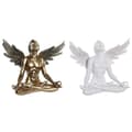 Miniatyrbild 1 av 3: Prydnadsfigur DKD Home Decor Vit Gyllene Ängel Neoklassisk 31,5 x 17 x 26,5 cm (2 antal)