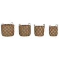 Miniatyrbild 4 av 4: Korg - set Home ESPRIT Naturell Metall Vattenhyacint Boho (4 Delar)