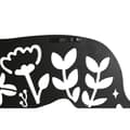 Pikkukuva 3 / 3: Seinäkoriste Home ESPRIT Musta Koira 40 x 1 x 33 cm (4 osaa)