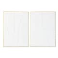 Pikkukuva 1 / 4: Seinäkoriste Home ESPRIT Valkoinen Kullattu Abstrakti 72,7 x 2,5 x 100,5 cm (2 osaa)