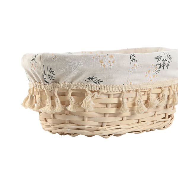 Korisetti Home ESPRIT Luonnollinen korihuonekalut (3 Kappaletta)