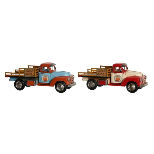 Dekorativ figur DKD Home Decor Blå Hvid Rød Orange Vintage 31 x 12 x 13 cm (2 enheder)