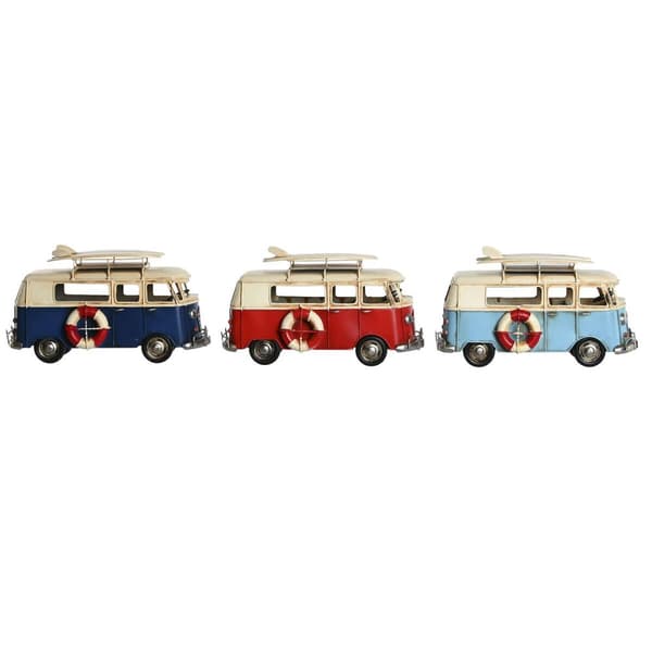 Dekorativ figur Home ESPRIT Blå Rød Marineblå 27 x 11,5 x 15,5 cm (3 enheder)
