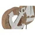 Miniatyrbillede 2 af 3: Dekorativ figur Home ESPRIT Hvid Natur Anker Skib Middelhavet 19 x 10 x 38 cm (2 enheder)