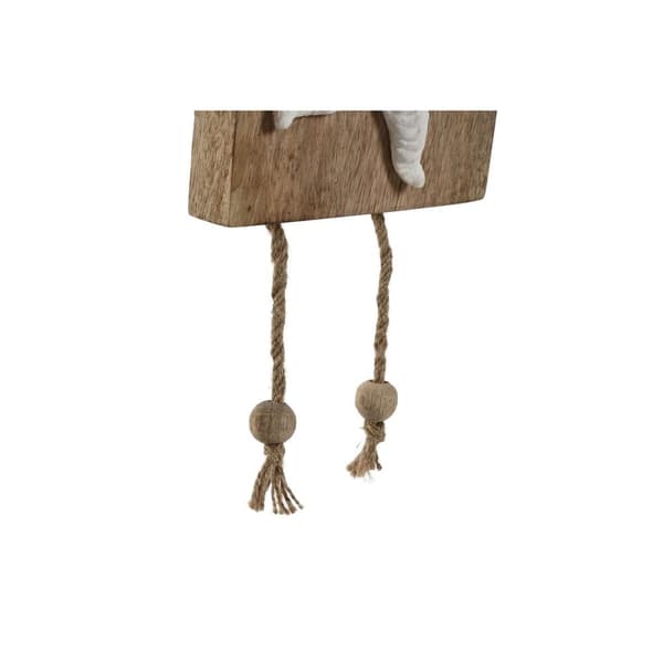 Hængende dekoration Home ESPRIT Hvid Natur Middelhavet 15,5 x 4 x 80 cm (2 enheder)