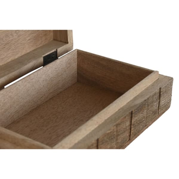 Smykkeskrin Home ESPRIT Natur Mangotræ (2 Dele)