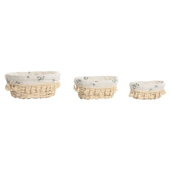 Korg - set Home ESPRIT Naturell vide (3 Delar)