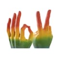 Miniatyrbild 2 av 3: Prydnadsfigur Home ESPRIT Multicolour Hand 16 x 10 x 36 cm (2 antal)
