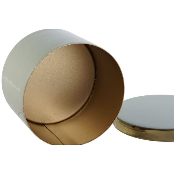 Smyckeskrin DKD Home Decor Grön Korall Järn 13 x 13 x 9 cm (2 Delar) (2 antal)